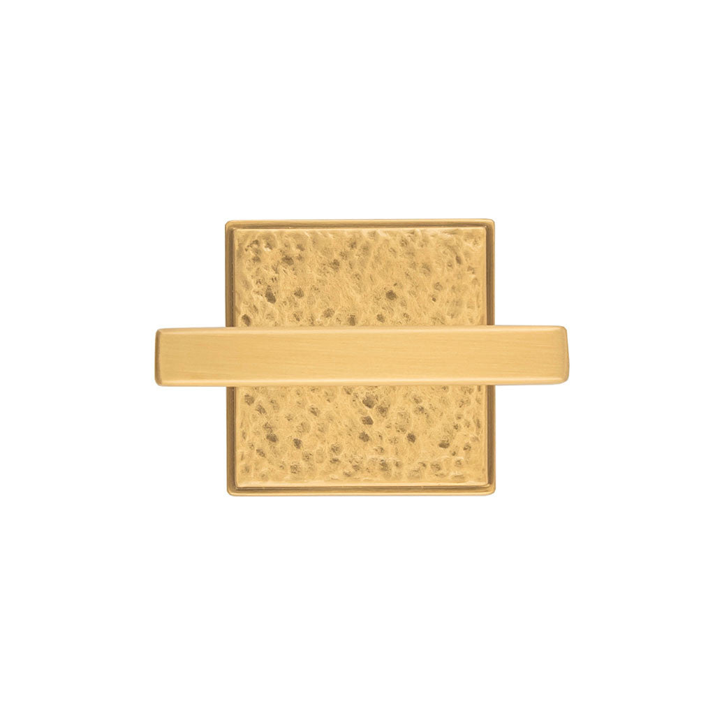 Belwith Keeler Bijou Ember Cabinet Handle Pull in Brushed Golden Brass 1" B056428-BGB Front View