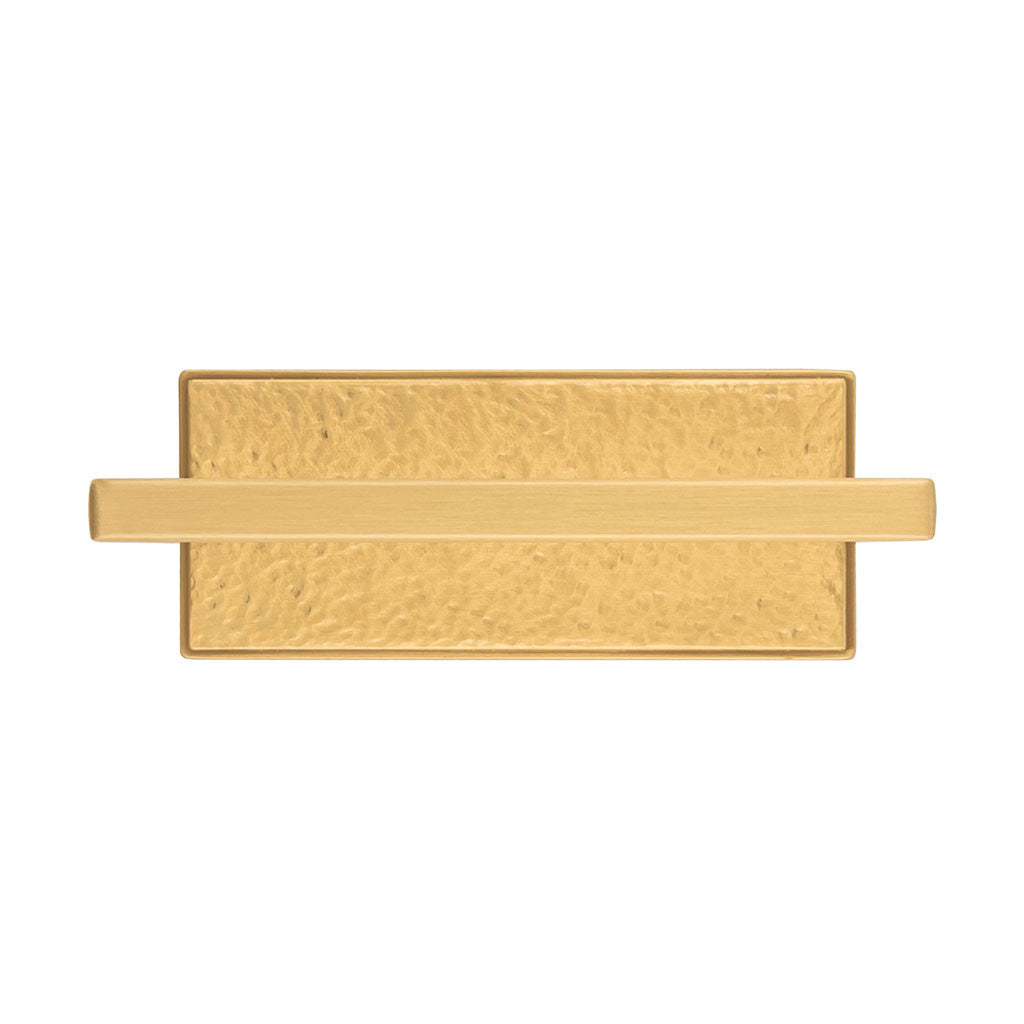 Belwith Keeler Bijou Ember Cabinet Handle Pull in Brushed Golden Brass 3" B056431-BGB Front View