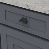 Belwith Keeler Bijou Ember Cabinet Handle Pull in Matte Black 1" B056428-MB Mounted