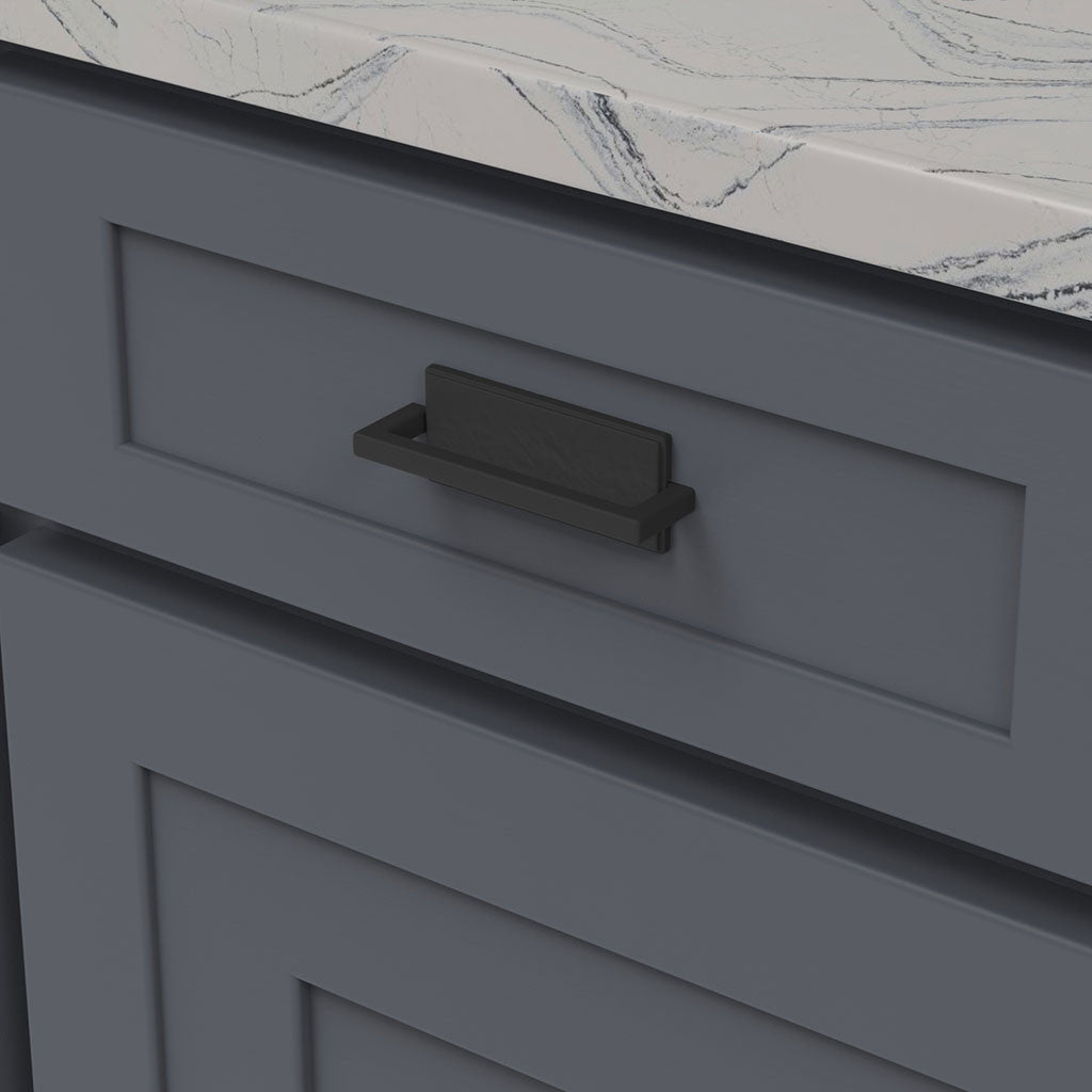 Belwith Keeler Bijou Ember Cabinet Handle Pull in Matte Black 3" B056431-MB Mounted