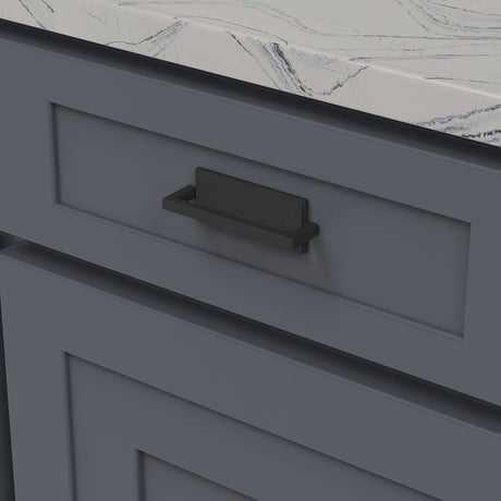 Belwith Keeler Bijou Ember Cabinet Handle Pull in Matte Black 3" B056431-MB Mounted