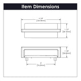 Belwith Keeler Bijou Ember Cabinet Handle Pull in Matte Black 3" B056431-MB Specs