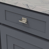 Belwith Keeler Bijou Ember Cabinet Handle Pull in Satin Nickel 1" B056428-SN Mounted