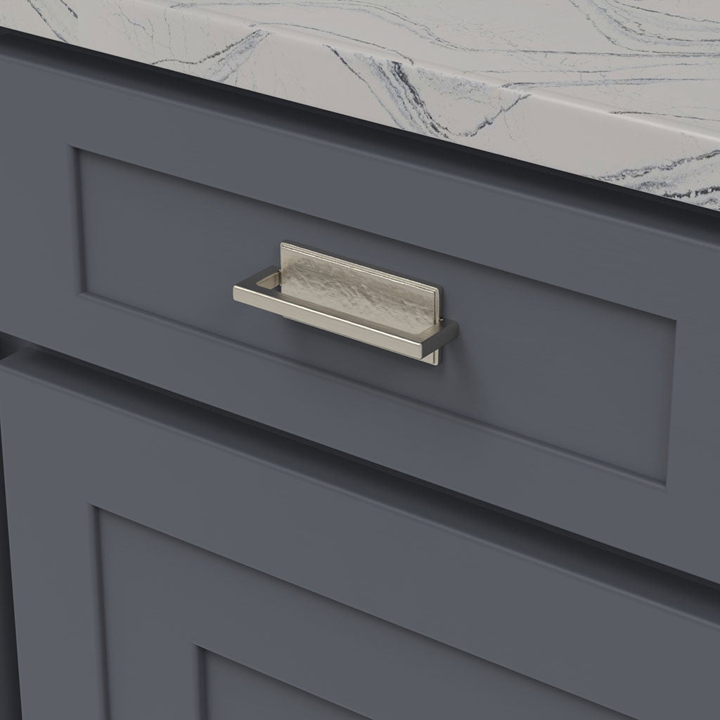 Belwith Keeler Bijou Ember Cabinet Handle Pull in Satin Nickel 3" B056431-SN Mounted