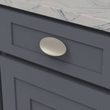 Belwith Keeler Bijou Grata 7/8" Centers Handle Pull in Satin Nickel B078768-SN Mounted