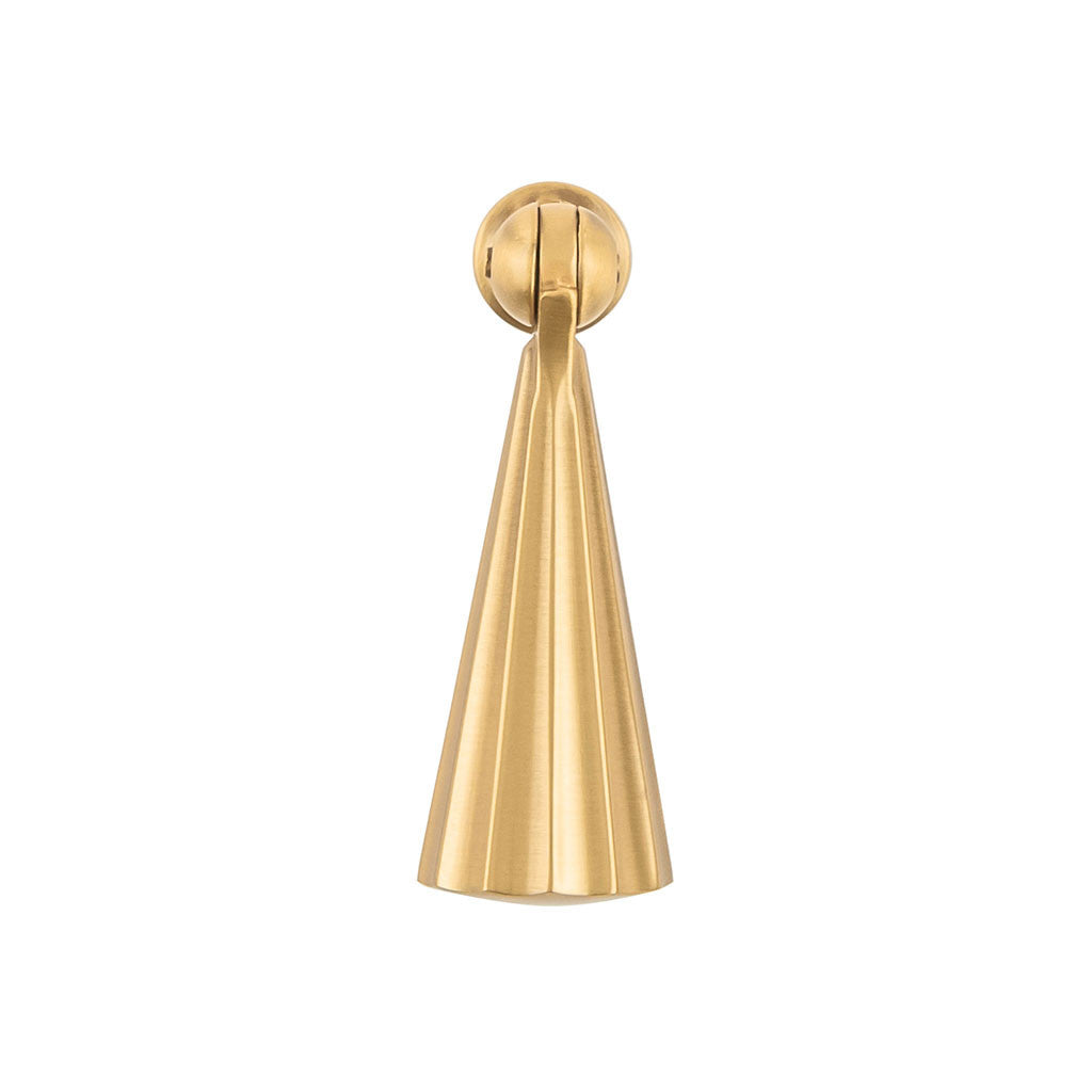 Belwith Keeler Bijou Laurel 2-1/2" Long Pendant in Brushed Golden Brass B050038-BGB Front View