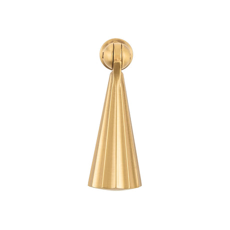 Belwith Keeler Bijou Laurel 2-1/2" Long Pendant in Brushed Golden Brass B050038-BGB Front View