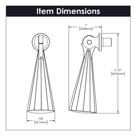 Belwith Keeler Bijou Laurel 2-1/2" Long Pendant in Brushed Golden Brass B050038-BGB Specs