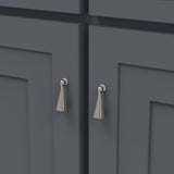 Belwith Keeler Bijou Laurel 2-1/2" Long Pendant in Satin Nickel B050038-SN Mounted