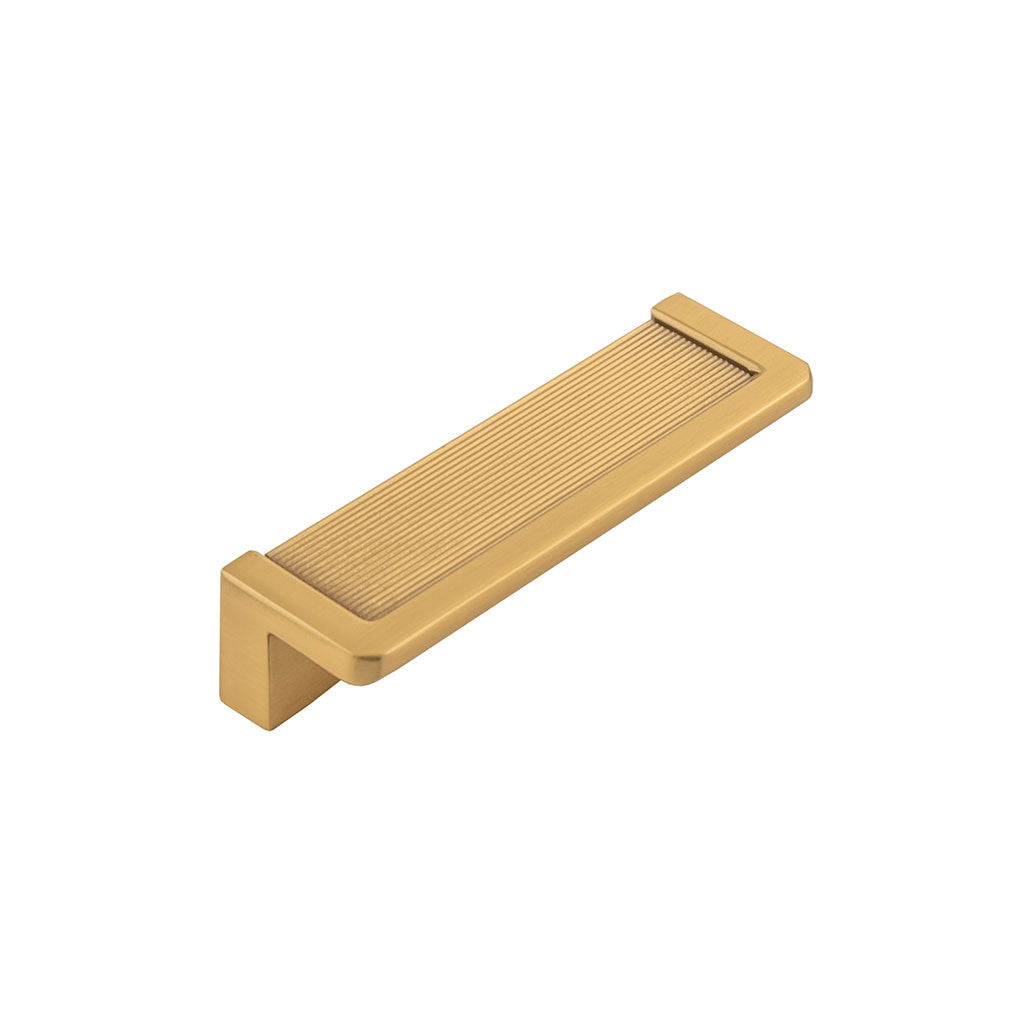 Belwith Keeler Bijou Linea 3" Centers Cabinet Handle Pull in Brushed Golden Brass 3-1/2" Long B056060-BGB
