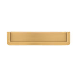 Belwith Keeler Bijou Linea 3" Centers Cabinet Handle Pull in Brushed Golden Brass 5" Long B056013-BGB Front View