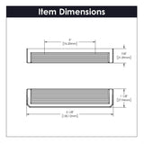 Belwith Keeler Bijou Linea 3" Centers Cabinet Handle Pull in Matte Black 5" Long B056013-MB Specs