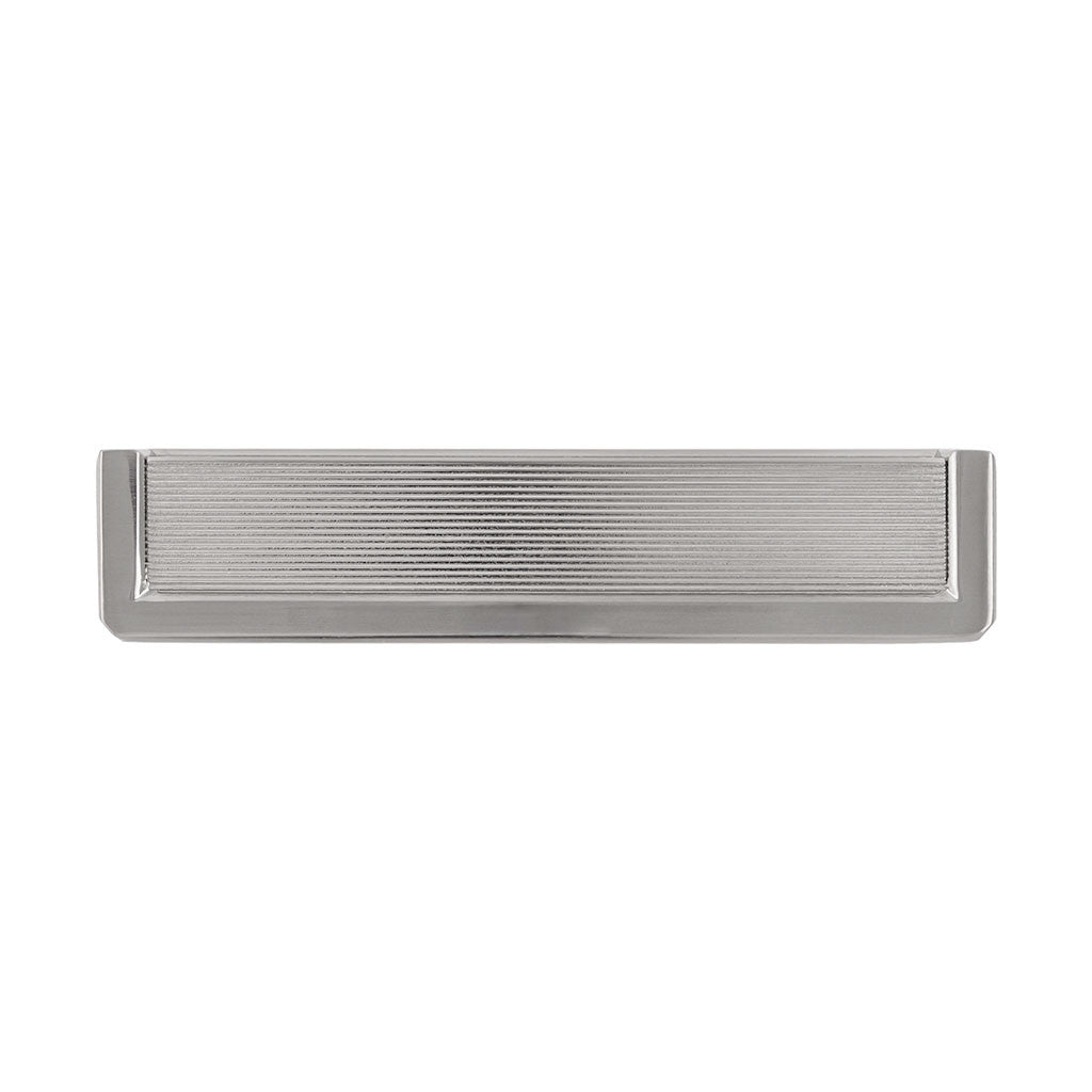 Belwith Keeler Bijou Linea 3" Centers Cabinet Handle Pull in Satin Nickel 5" B056013-SN Front View