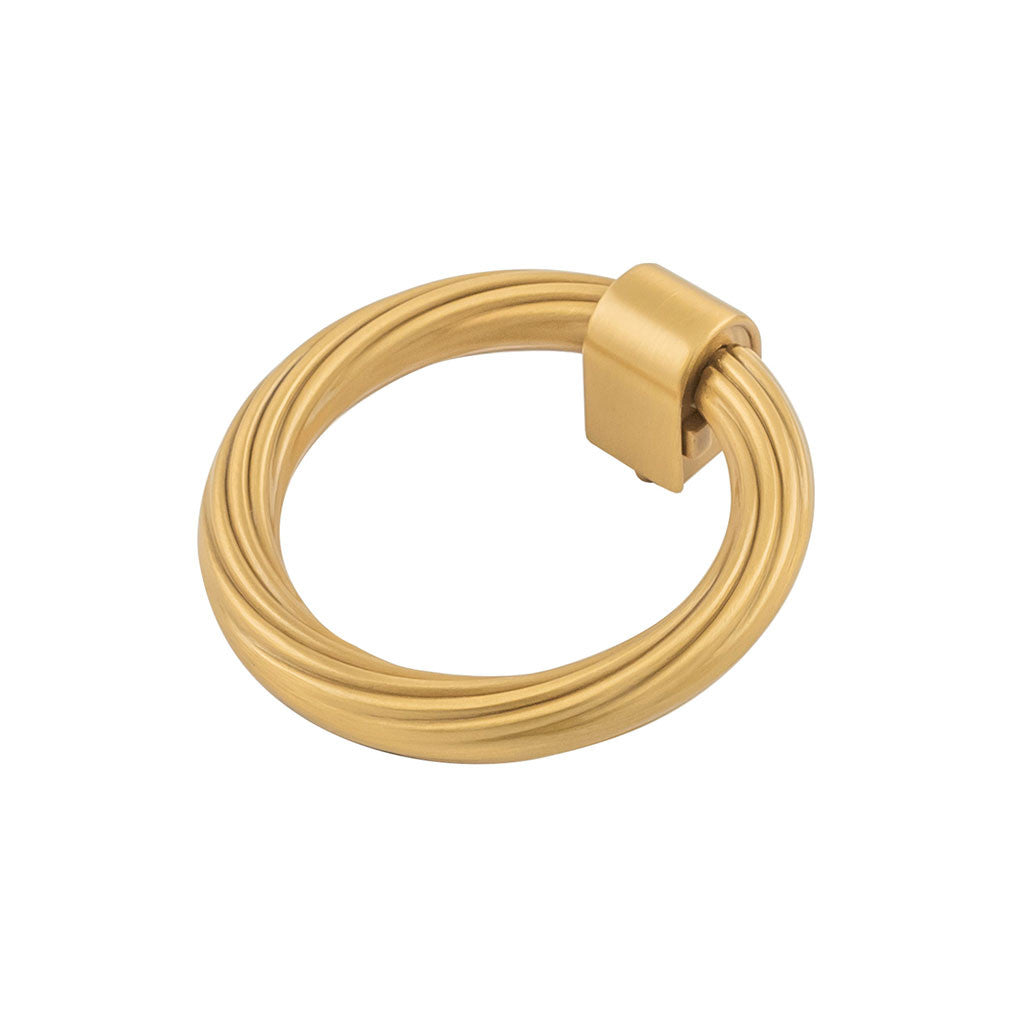 Belwith Keeler Bijou Sybil 2-3/4" Diameter Ring Pull in Brushed Golden Brass B076986-BGB
