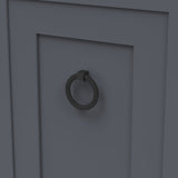 Belwith Keeler Bijou Sybil 2-3/4" Diameter Ring Pull in Matte Black B076986-MB Mounted