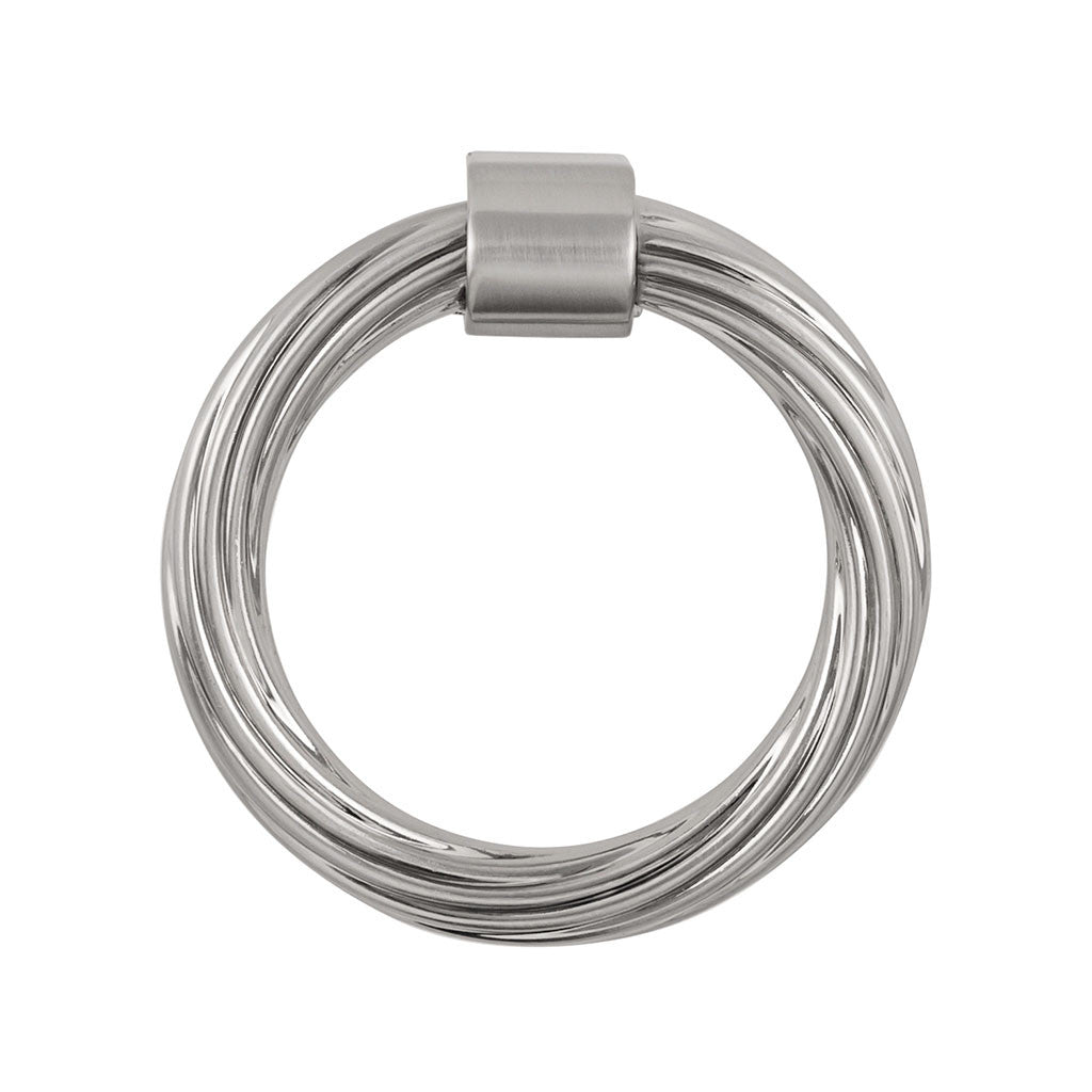 Belwith Keeler Bijou Sybil 2-3/4" Diameter Ring Pull in Satin Nickel B076986-SN Front View