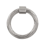 Belwith Keeler Bijou Sybil 2-3/4" Diameter Ring Pull in Satin Nickel B076986-SN Front View