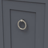 Belwith Keeler Bijou Sybil 2-3/4" Diameter Ring Pull in Satin Nickel B076986-SN Mounted