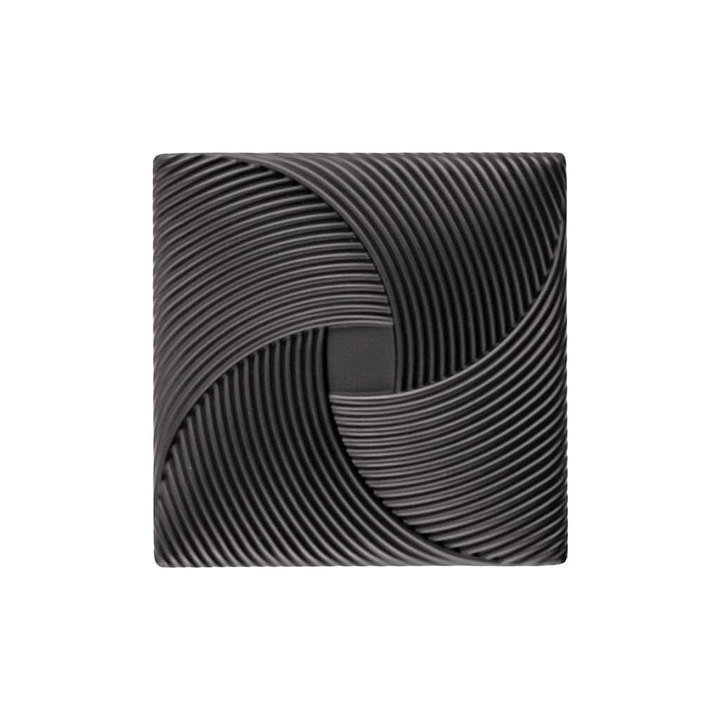 Belwith Keeler Bijou Tempest 3-1/2" Long Square Cabinet Knob in Matte Black B057801-MB Front View