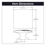 Belwith Keeler Bijou Tempest 3-1/2" Long Square Cabinet Knob in Matte Black B057801-MB Specs