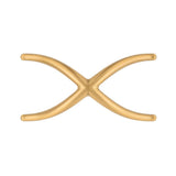 Belwith Keeler Bijou X 4-3/4" Long Cabinet Knob in Brushed Golden Brass B079063-BGB Front View