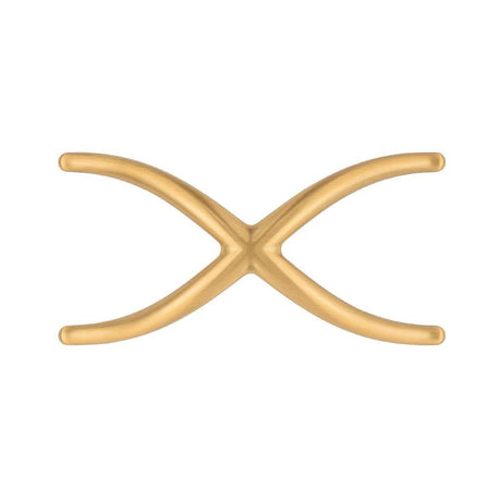 Belwith Keeler Bijou X 4-3/4" Long Cabinet Knob in Brushed Golden Brass B079063-BGB Front View