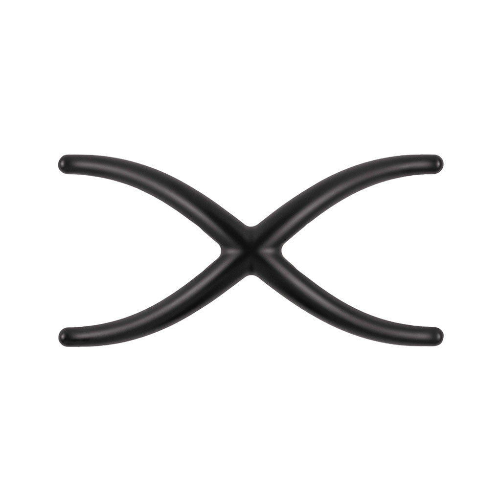 Belwith Keeler Bijou X 4-3/4" Long Cabinet Knob in Matte Black B079063-MB Front View