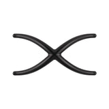 Belwith Keeler Bijou X 4-3/4" Long Cabinet Knob in Matte Black B079063-MB Front View