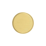 Belwith Keeler Brownstone 1-1/4" Diameter Cabinet Knob in Brushed Golden Brass B077459-BGB Front View