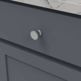Belwith Keeler Brownstone 1-1/4" Diameter Cabinet Knob in Chrome B077459-CH Mounted