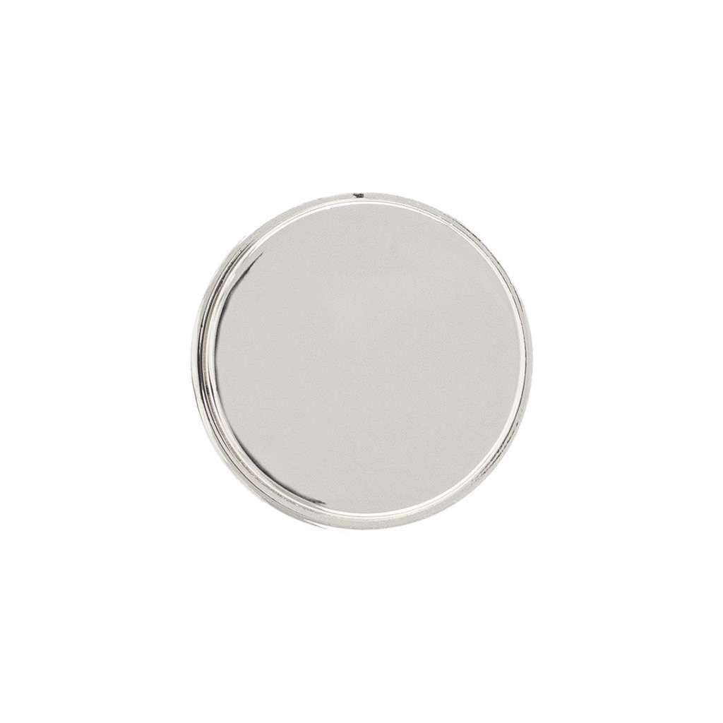 Belwith Keeler Brownstone 1-1/4" Diameter Cabinet Knob in Polished Nickel B077459-14 Front View