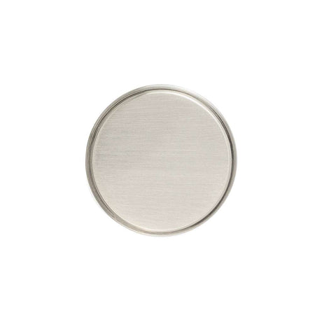 Belwith Keeler Brownstone 1-1/4" Diameter Cabinet Knob in Satin Nickel B077459-SN Front View