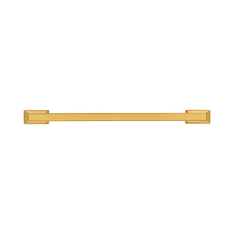 BELWITH KEELER Brownstone Appliance Pulls in Brushed Golden Brass 12" B078830-BGB Front View