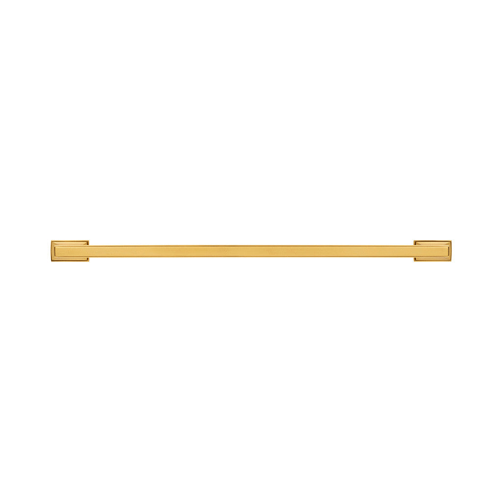 BELWITH KEELER Brownstone Appliance Pulls in Brushed Golden Brass 18" B078831-BGB Front View