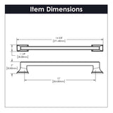 BELWITH KEELER Brownstone Appliance Pulls in Champagne Bronze 12" B078830-CBZ Specs