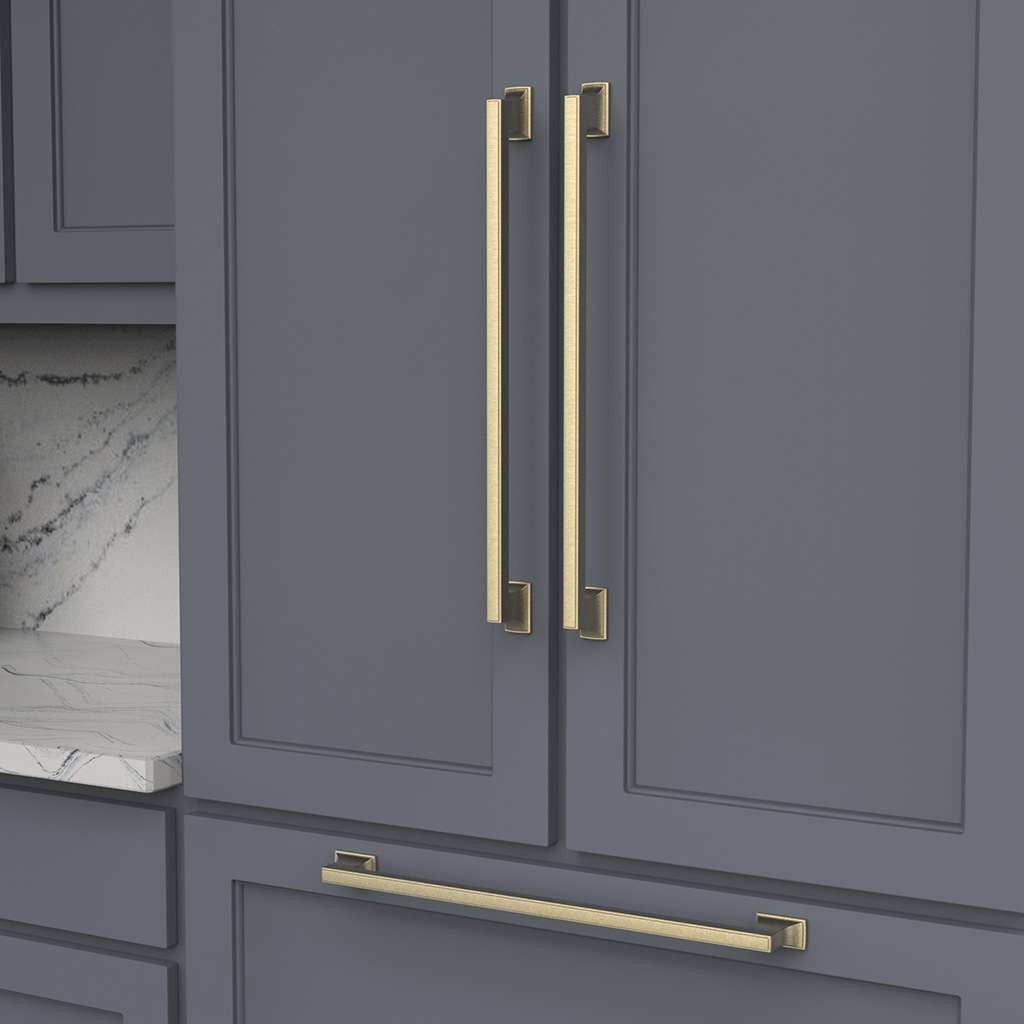 BELWITH KEELER Brownstone Appliance Pulls in Champagne Bronze 18" B078831-CBZ Mounted