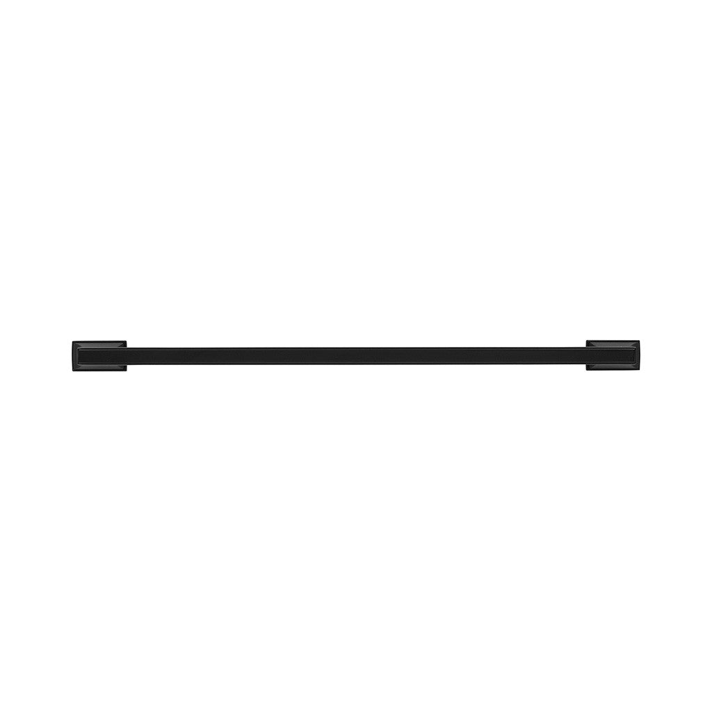 BELWITH KEELER Brownstone Appliance Pulls in Matte Black 18" B078831-MB Front View