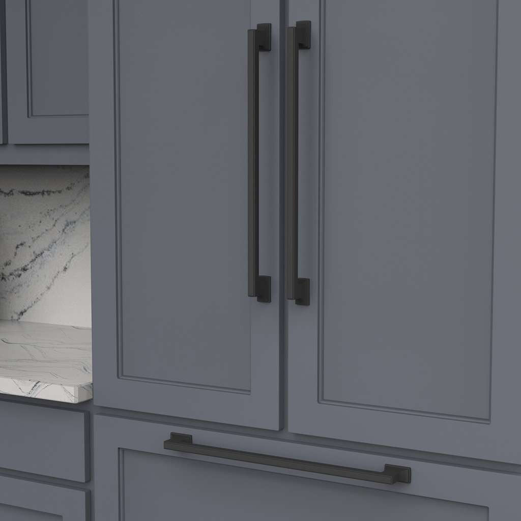 BELWITH KEELER Brownstone Appliance Pulls in Matte Black 18" B078831-MB Mounted