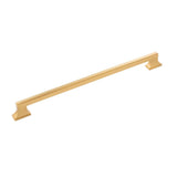 BELWITH KEELER Brownstone Handle Cabinet Pulls in Brushed Golden Brass 12" B077465-BGB