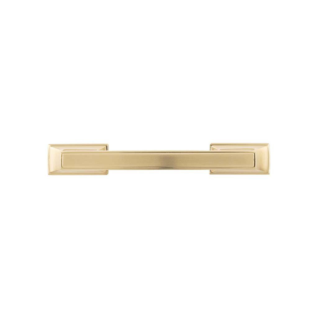 BELWITH KEELER Brownstone Handle Cabinet Pulls in Champagne Bronze 3" 96mm B077461-CBZ Front View