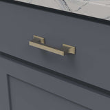 BELWITH KEELER Brownstone Handle Cabinet Pulls in Champagne Bronze 3" 96mm B077461-CBZ Mounted