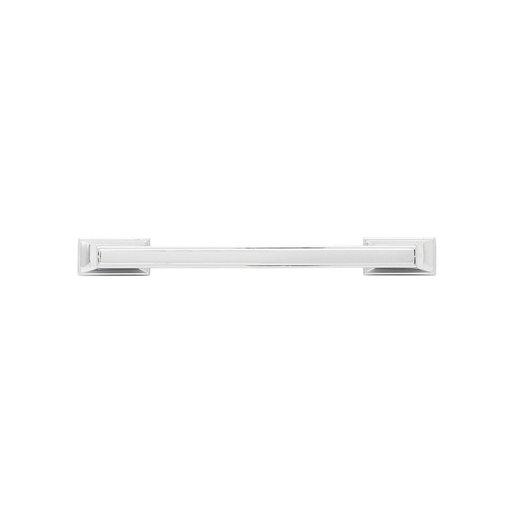 BELWITH KEELER Brownstone Handle Cabinet Pulls in Chrome 128mm B077462-CH Front View