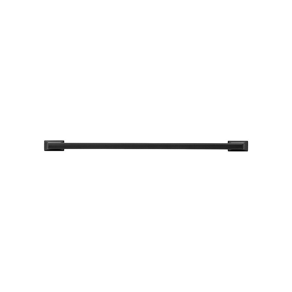 BELWITH KEELER Brownstone Handle Cabinet Pulls in Matte Black 12" B077465-MB Front View