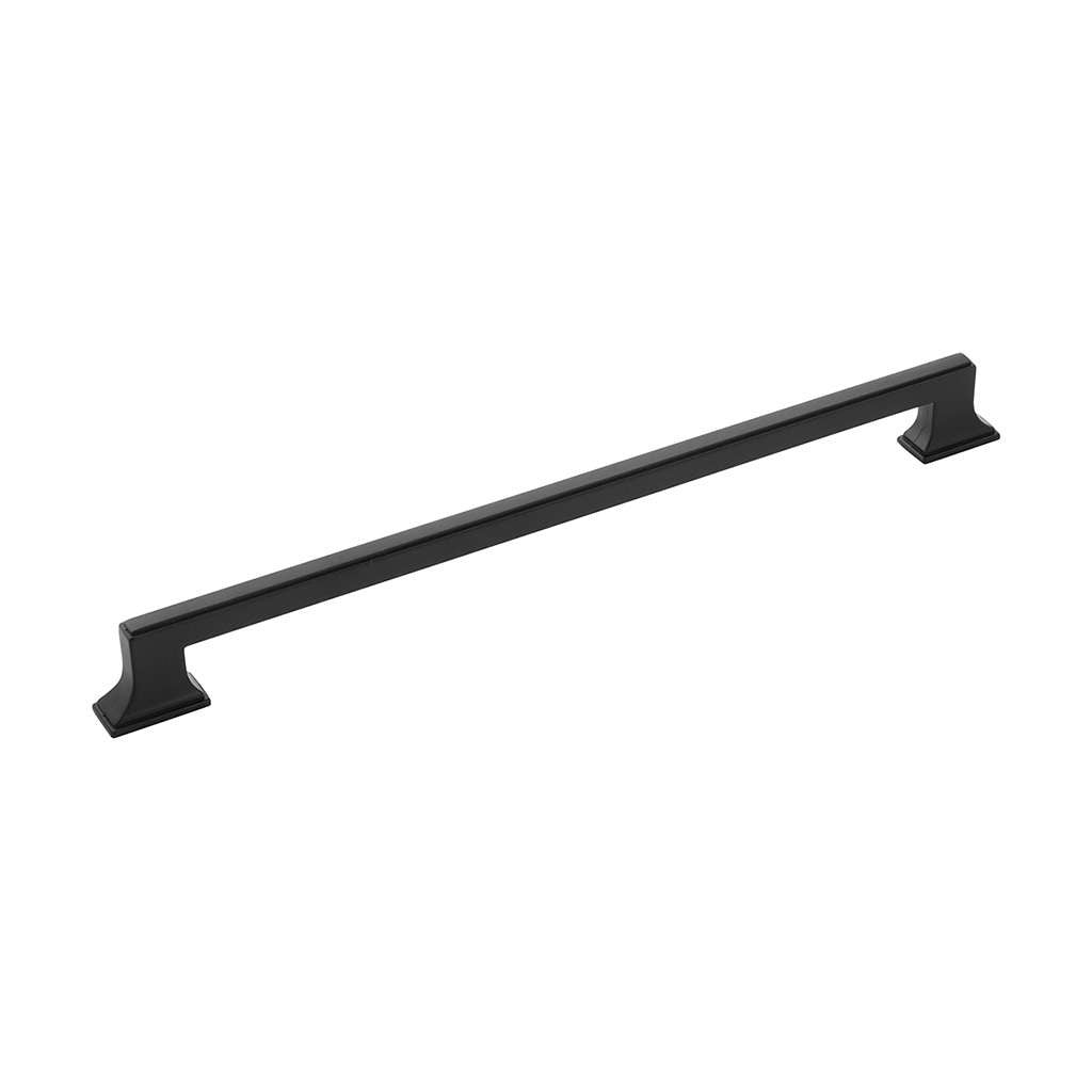 BELWITH KEELER Brownstone Handle Cabinet Pulls in Matte Black 12" B077465-MB