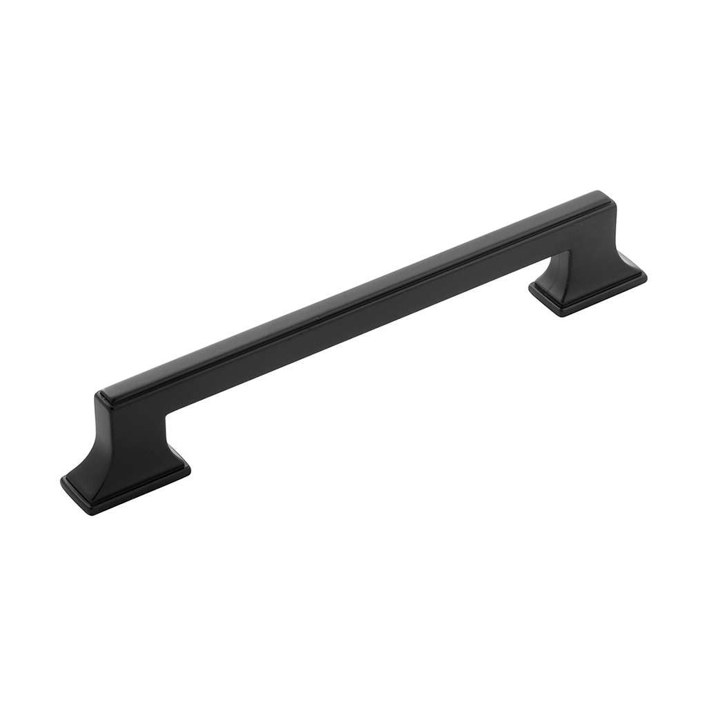 BELWITH KEELER Brownstone Handle Cabinet Pulls in Matte Black 160mm B077463-MB