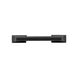 BELWITH KEELER Brownstone Handle Cabinet Pulls in Matte Black 3" 96mm B077461-MB Front View