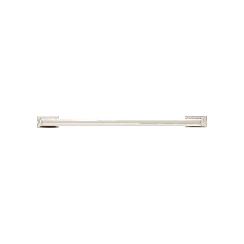 BELWITH KEELER Brownstone Handle Cabinet Pulls in Polished Nickel 224mm B077464-14 Front View