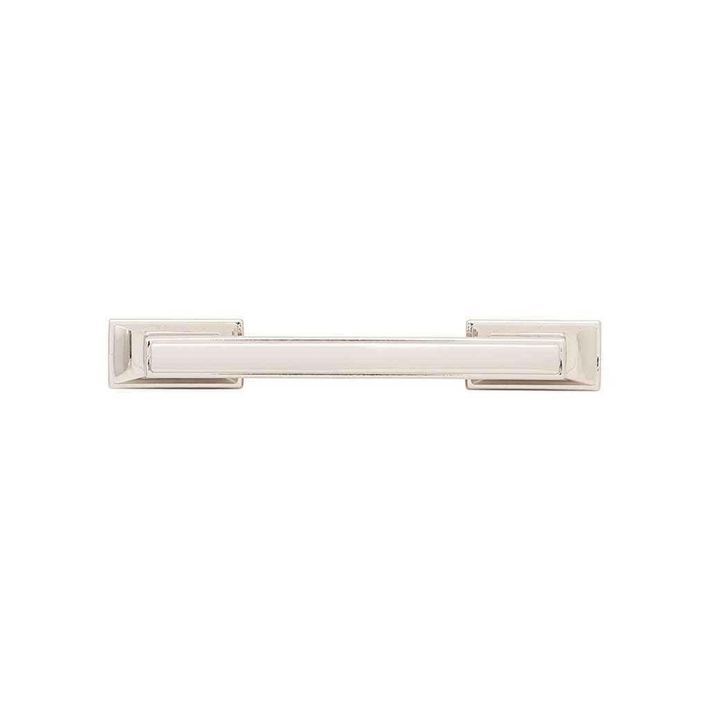 BELWITH KEELER Brownstone Handle Cabinet Pulls in Polished Nickel 3" 96mm B077461-14 Front View