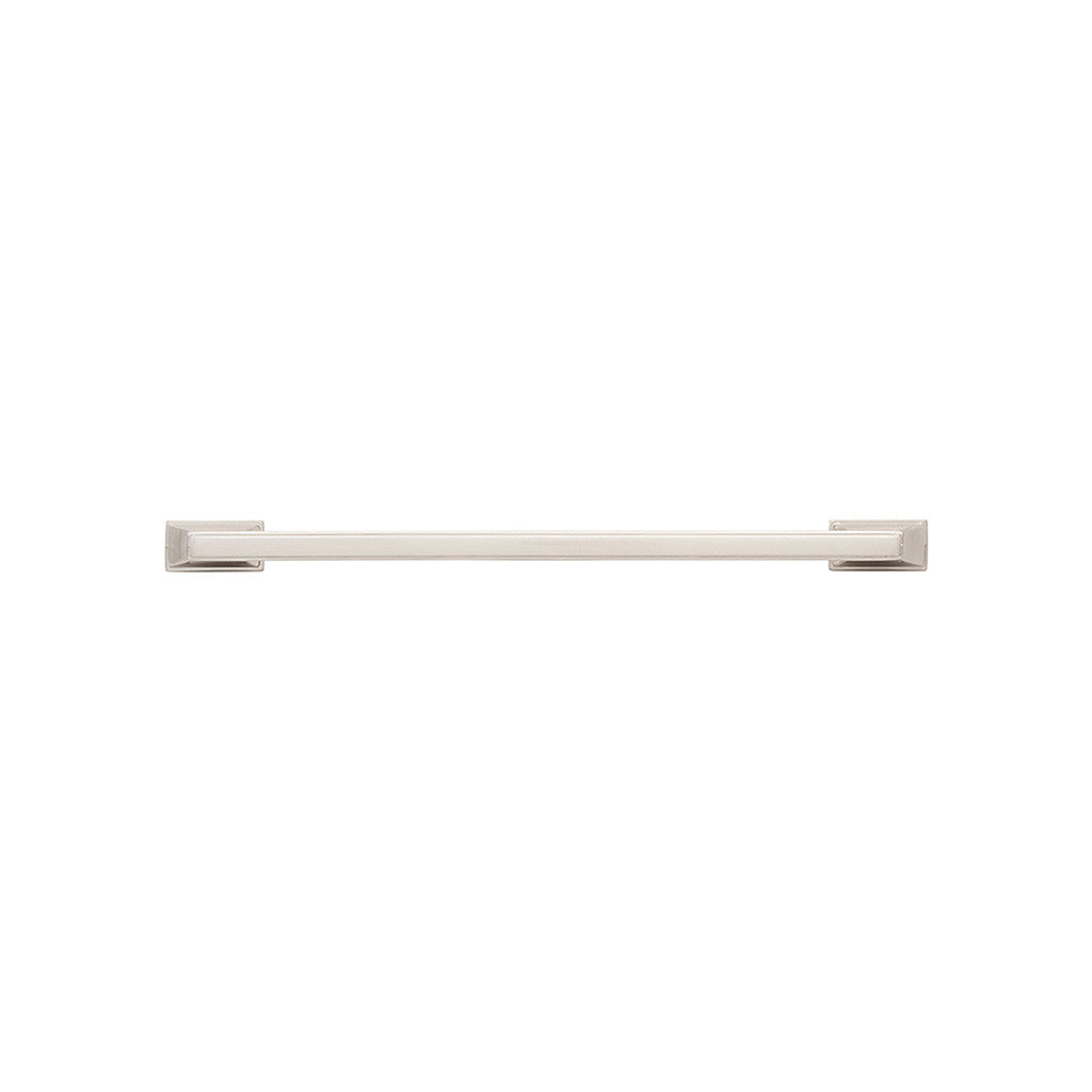 BELWITH KEELER Brownstone Handle Cabinet Pulls in Satin Nickel 224mm B077464-SN Front View