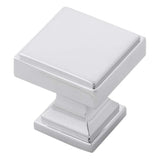 Belwith Keeler Brownstone Square Cabinet Knob in Chrome 1" B077458-CH